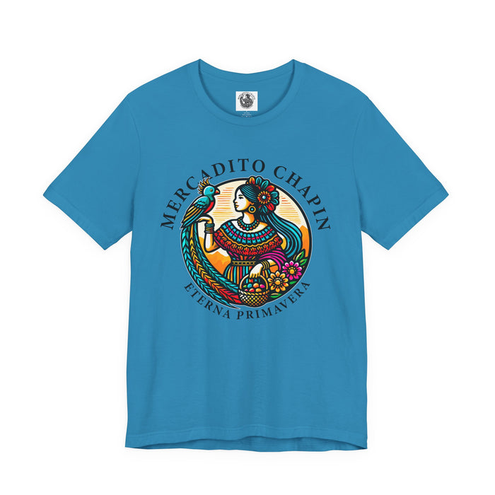 Camiseta para Hombre y Mujer Mercadito Chapín – Letras al Frente