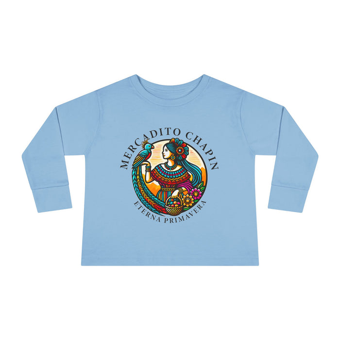 Camiseta de Manga Larga para Niño Pequeño — Chapín Colorido