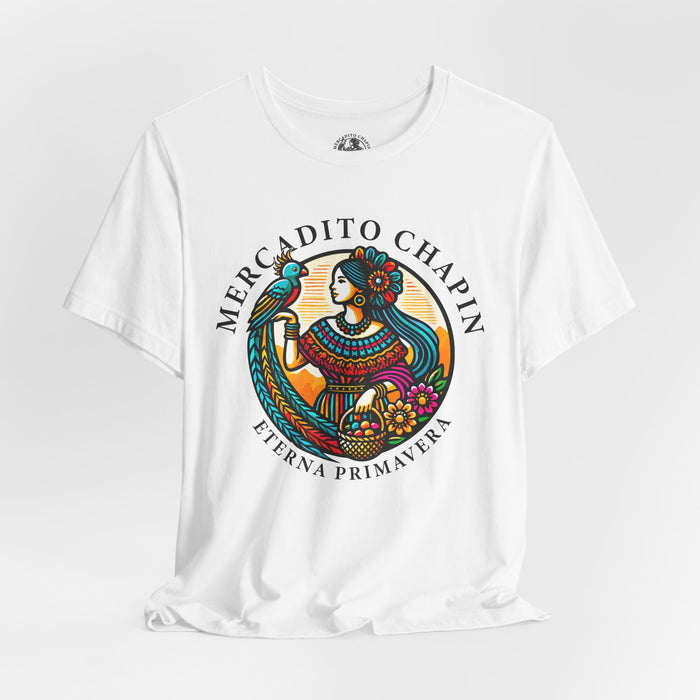 Camiseta para Hombre y Mujer Mercadito Chapín – Letras al Frente