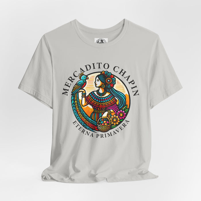 Camiseta para Hombre y Mujer Mercadito Chapín – Letras al Frente