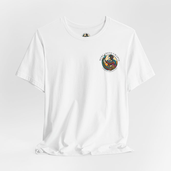 Mercadito Chapín Men's T-Shirt - Front / Back - Black Lettering