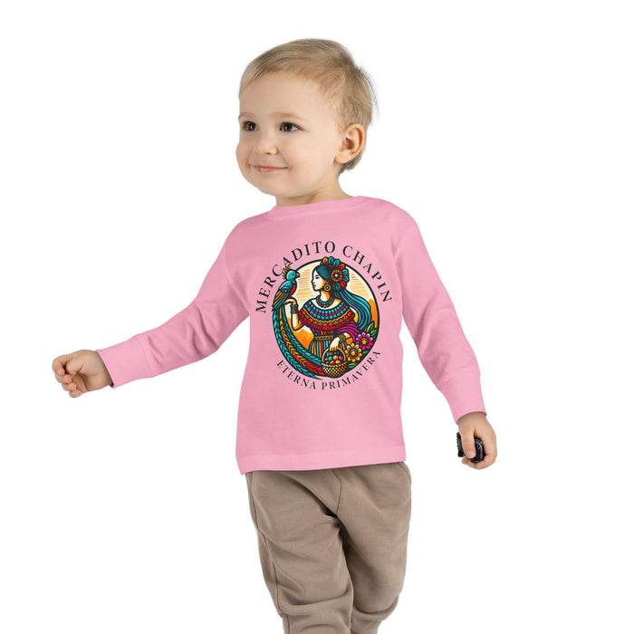 Camiseta de Manga Larga para Niño Pequeño — Chapín Colorido