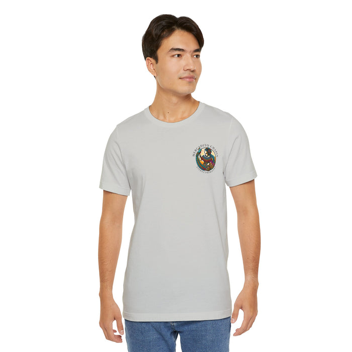 Mercadito Chapín Men's T-Shirt - Front / Back - Black Lettering