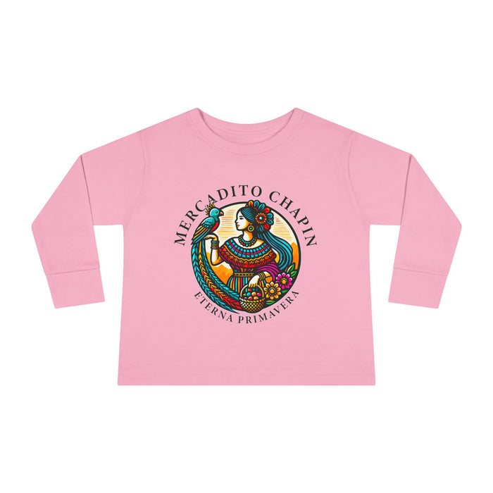 Camiseta de Manga Larga para Niño Pequeño — Chapín Colorido