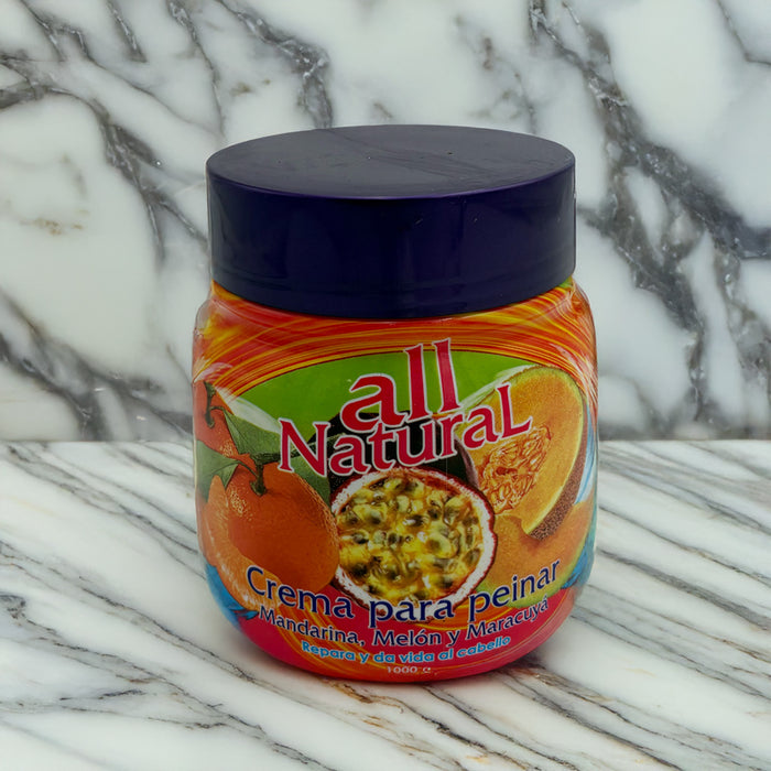 Crema para Peinar Mandarina, Melón y Maracuyá – All Natural