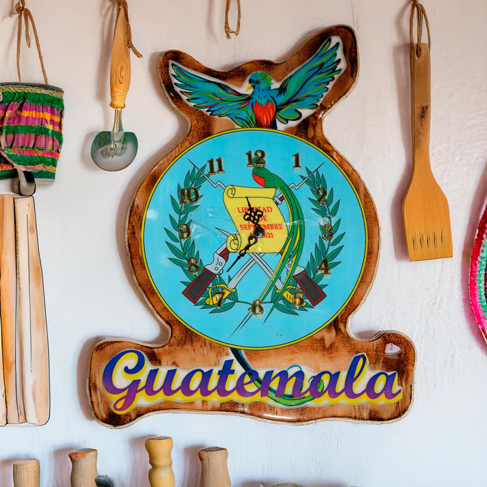 Reloj de Pared Guatemala Artesanal
