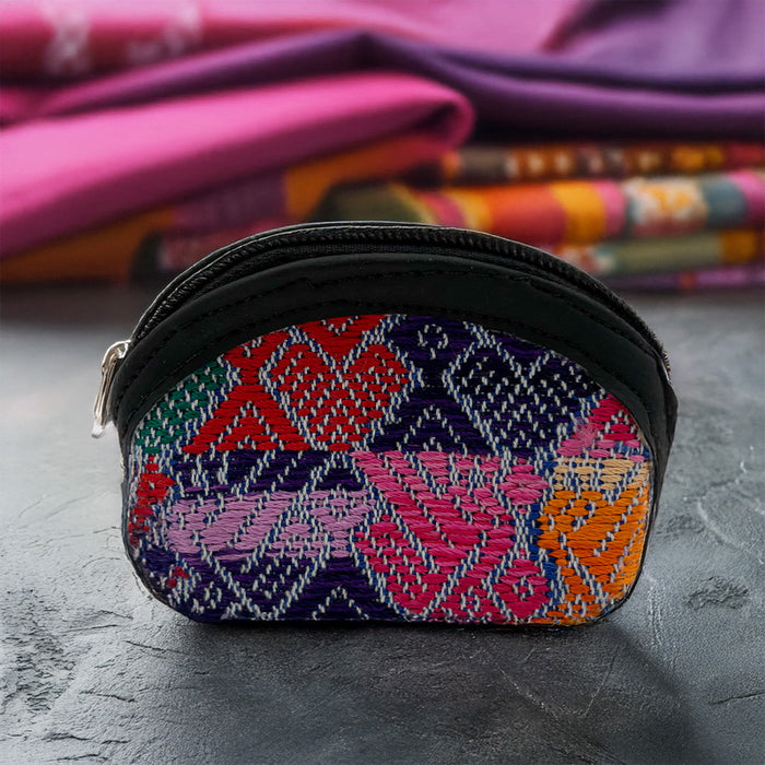 Monedero Artesanal Bordado con Zipper (Variedad de colores)