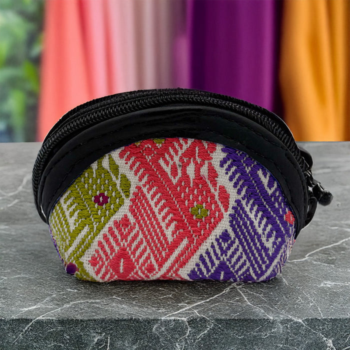 Monedero Artesanal Bordado con Zipper (Variedad de colores)