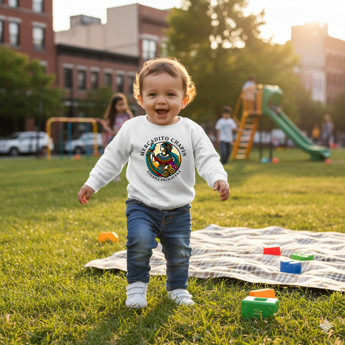 Camiseta de Manga Larga para Niño Pequeño — Chapín Colorido